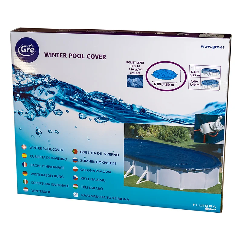 Cubierta invierno GRE 680 × 460 cm para piscina ovalada – CIPROV611
