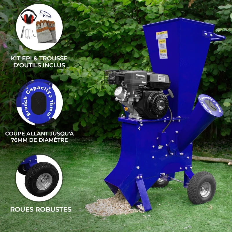 T-Mech Broyeur de Bois 7 CV