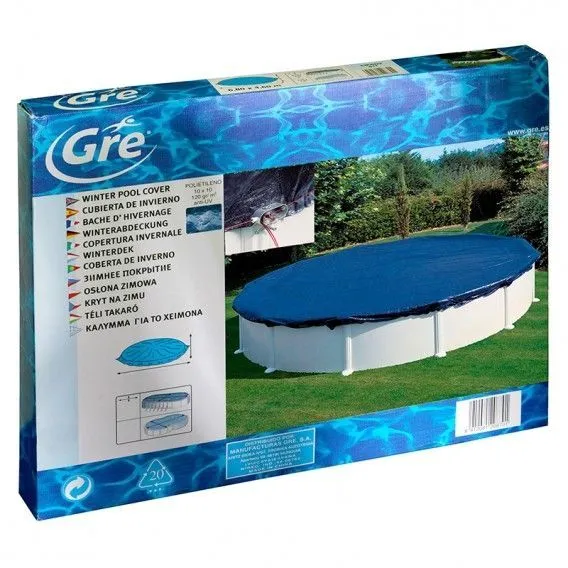 Cubierta invierno GRE Ø330 cm para piscina redonda Ø240 cm – CIPR241