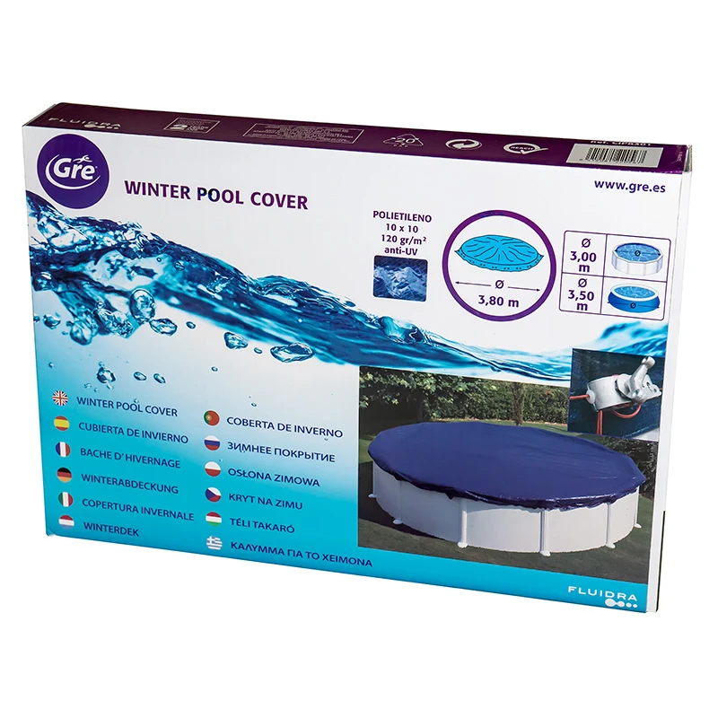 Cubierta invierno GRE Ø380 cm para piscina redonda Ø300 cm – CIPR301