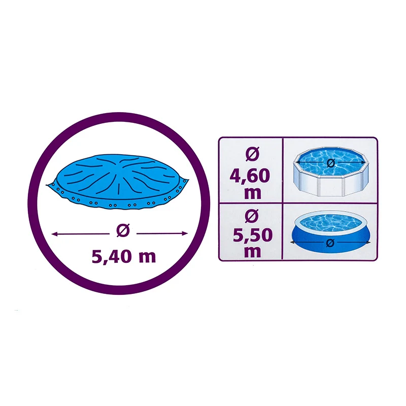 Cubierta invierno GRE Ø540 cm para piscina redonda Ø450-460 cm – CIPR451