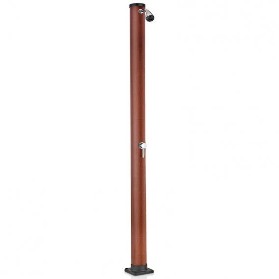 Gre - Ducha solar de 20 litros PVC aspecto madera AR1020W