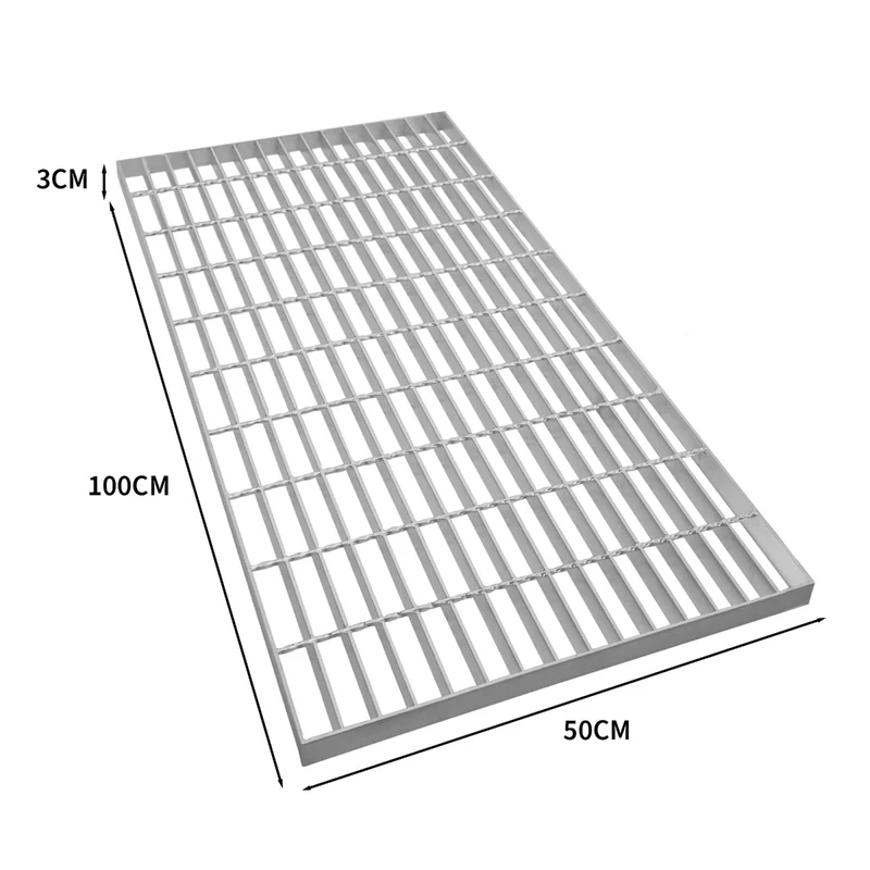 Grille Caillebotis en Acier Galvanisé - 1000 x 500 mm