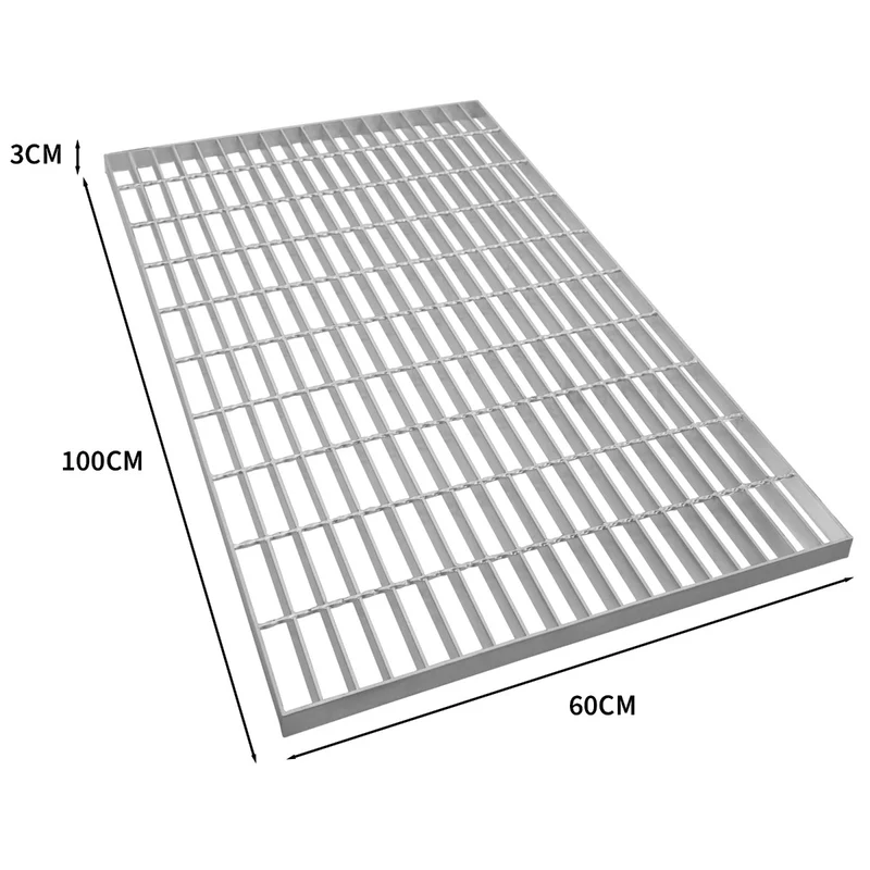 Grille Caillebotis en Acier Galvanisé - 1000 x 600 mm
