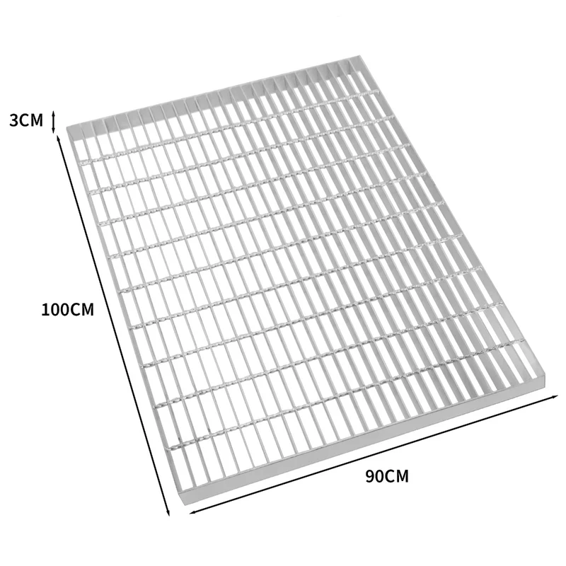 Grille Caillebotis en Acier Galvanisé - 1000 x 900 mm