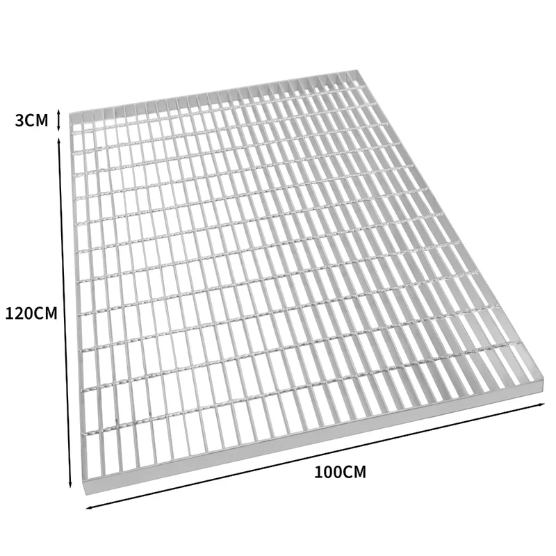 Grille Caillebotis en Acier Galvanisé - 1200 x 1000 mm