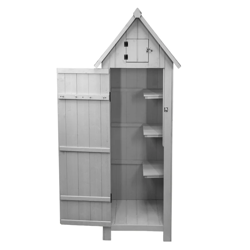Abri de Jardin en Bois - Gris Clair