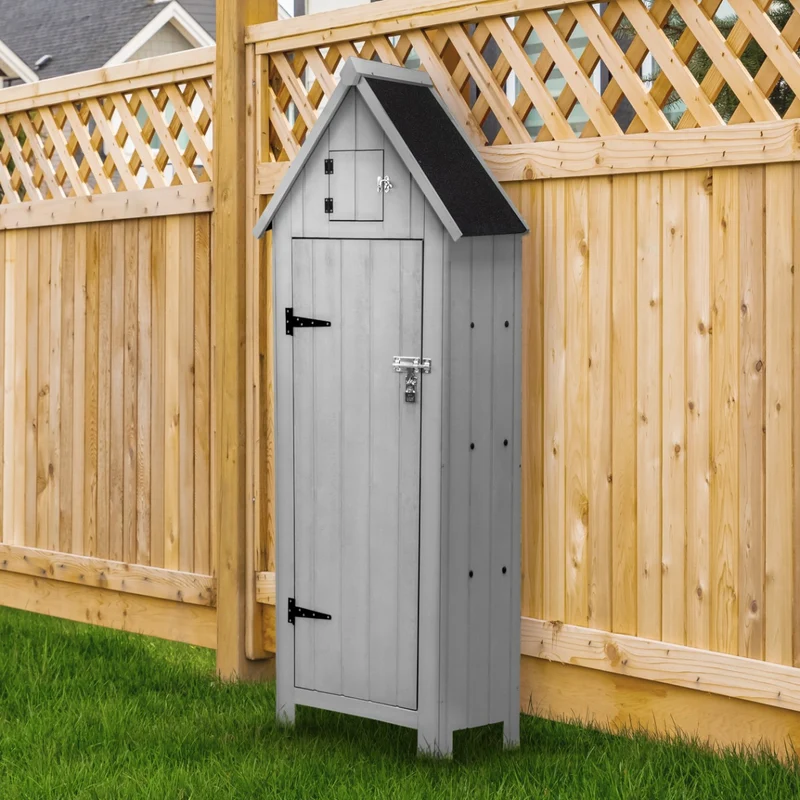 Abri de Jardin en Bois - Gris Clair