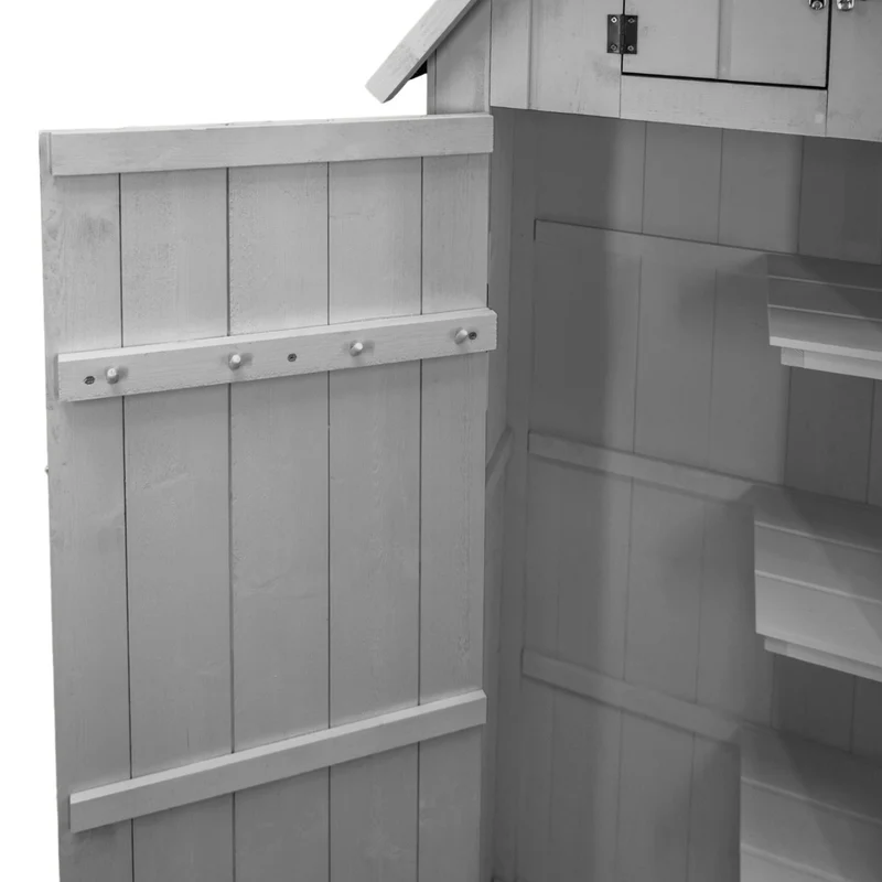 Abri de Jardin en Bois - Gris Clair