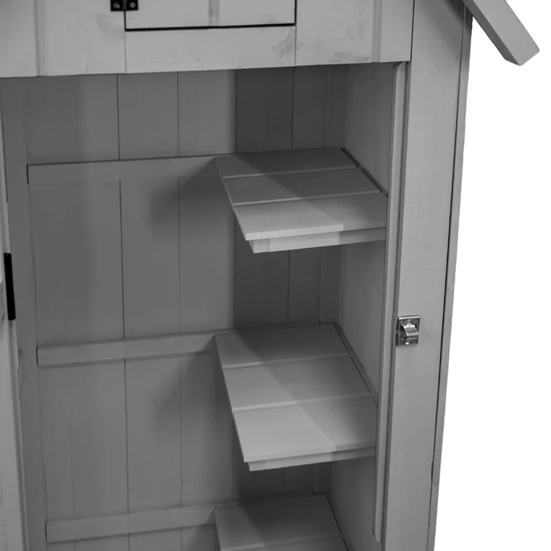 Abri de Jardin en Bois - Gris Clair