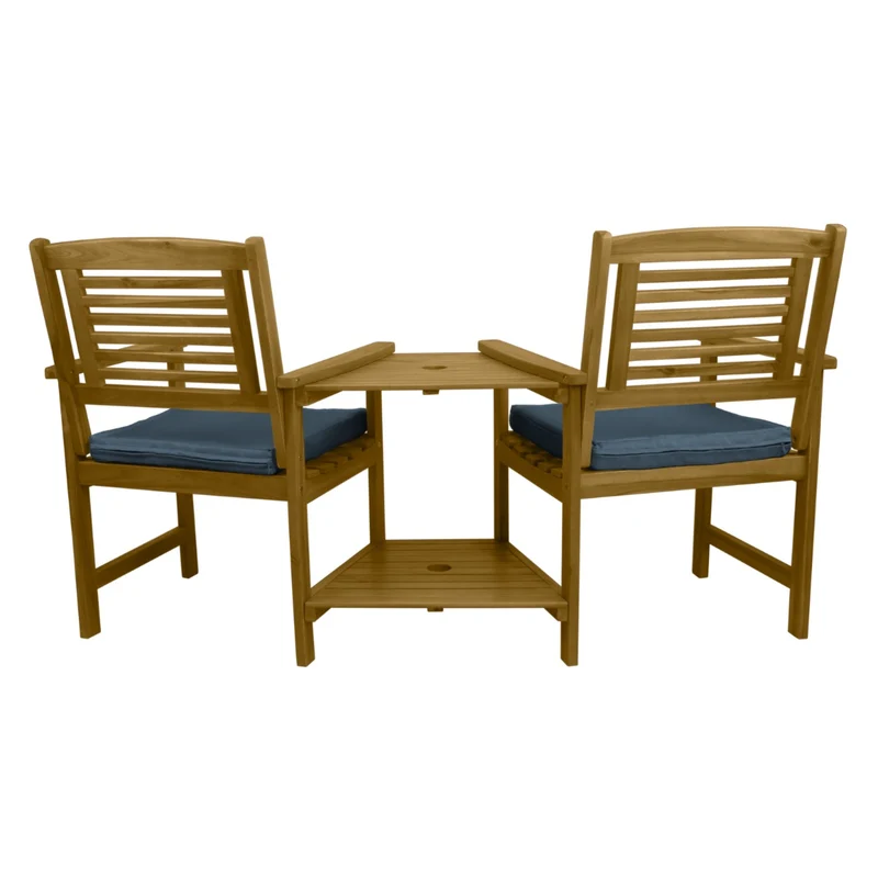 Banc de Jardin de Table à Thé Intégré
