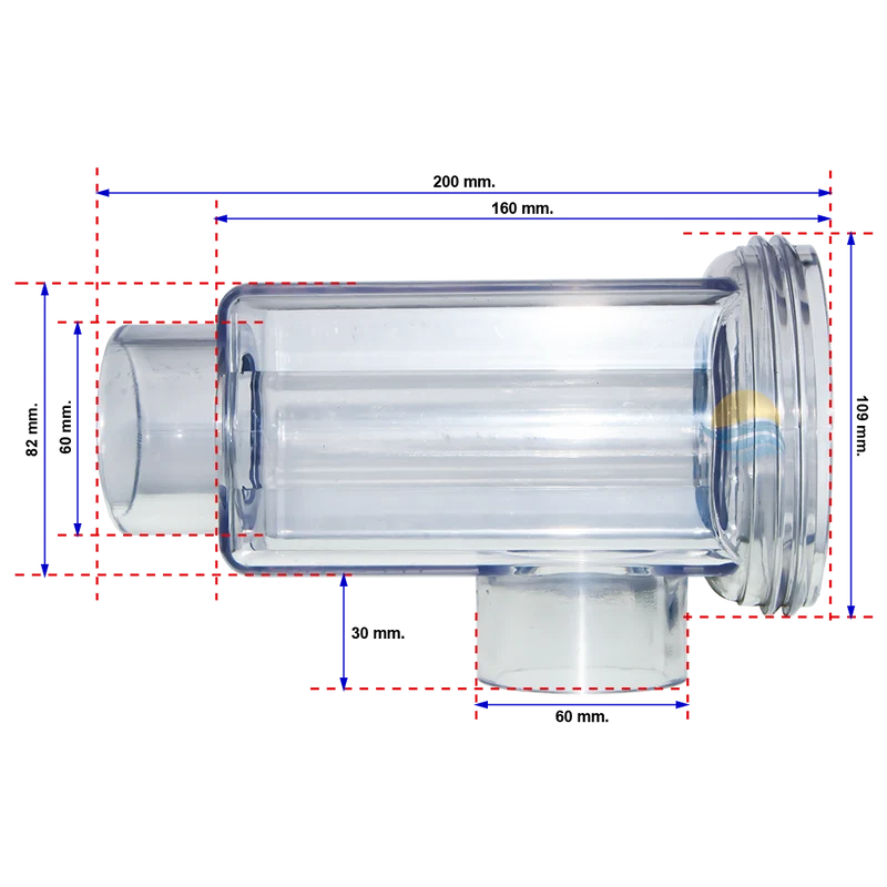 Vaso portacélula Kripsol para cloradores KLS20 y KLS30 – RSWC0013.00R