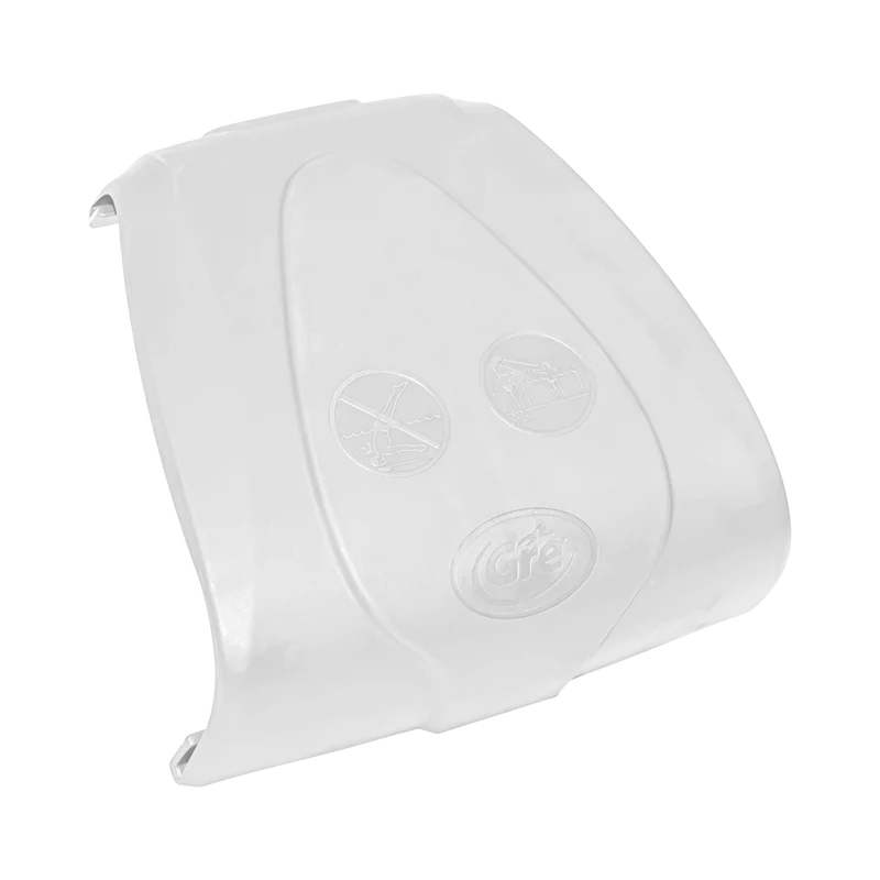 Embellecedor de playa recto blanco GRE 150 mm para piscinas elevadas – Ref. PIN1501R