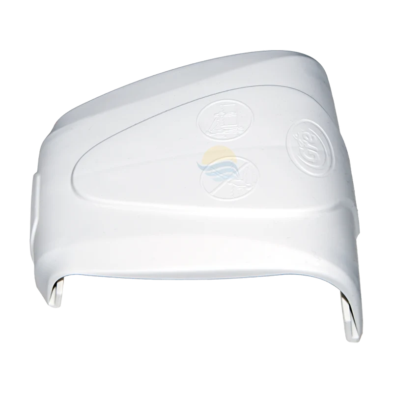 Embellecedor de playa recto blanco GRE 150 mm para piscinas elevadas – Ref. PIN1501R