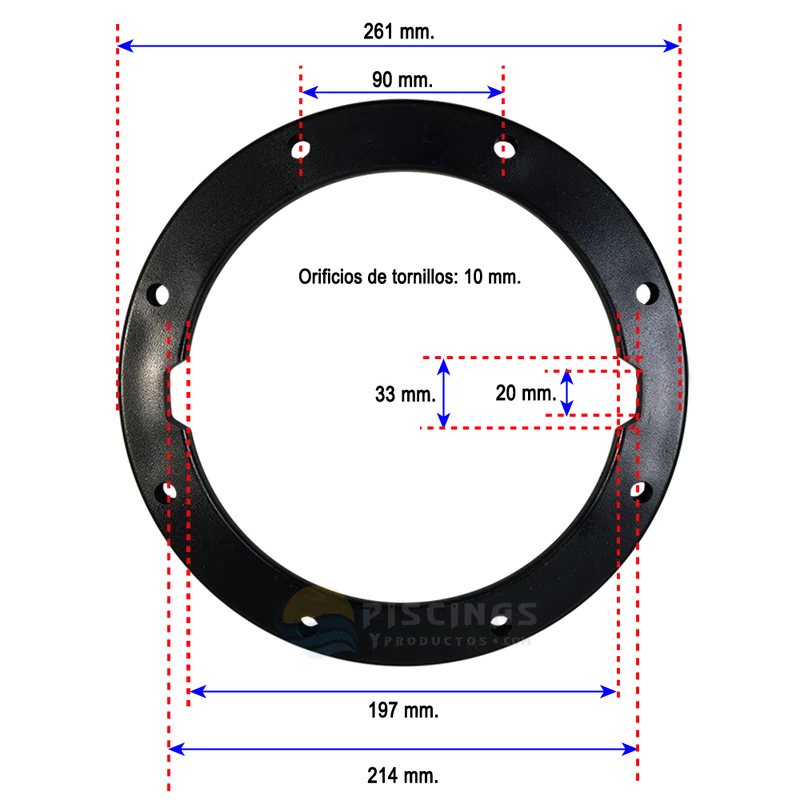 Aro fijación tapa filtros AstralPool
