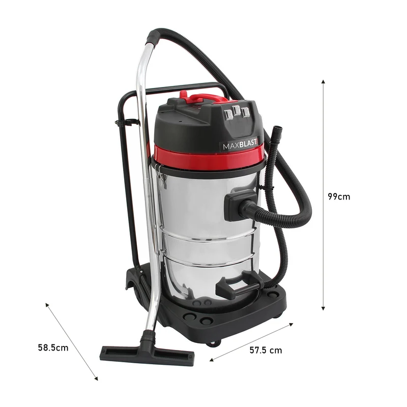 MAXBLAST Aspirateur Industriel 80 L Sec & Humide