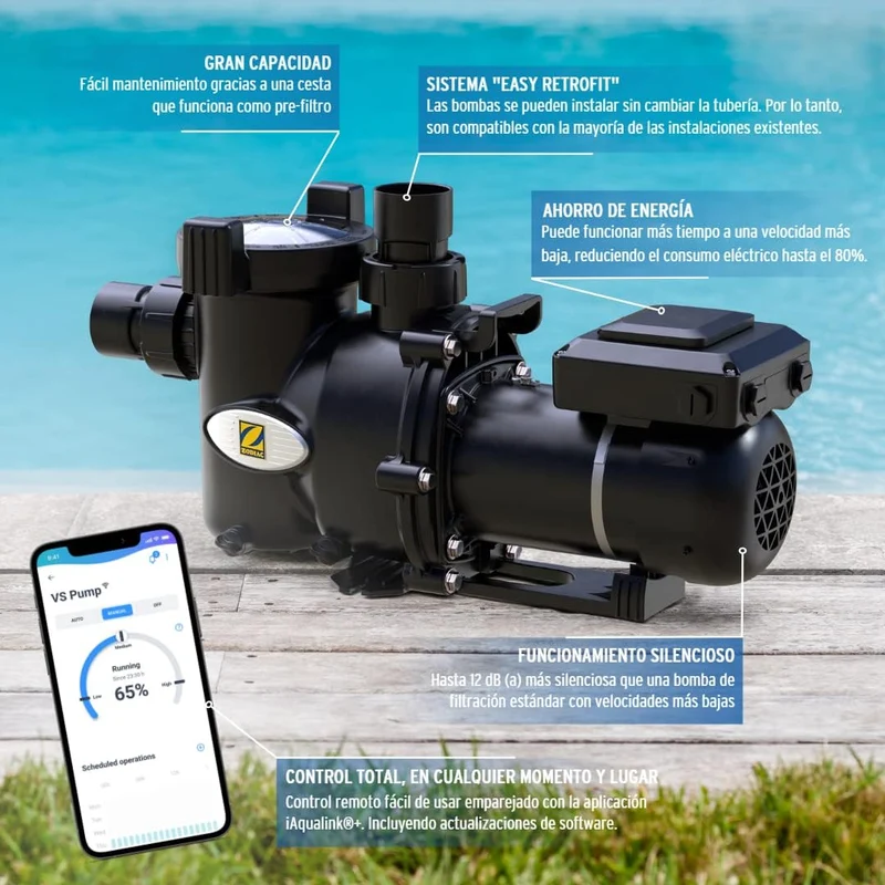 Zodiac - E30 iQ Bomba de velocidad variable para piscina