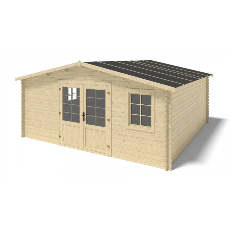 Abrigo de Jardim Kaunas com Opção Alpendre 500 x 500 cm