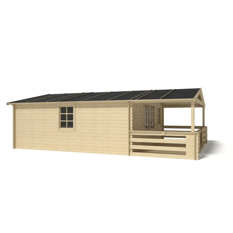 Abrigo de Jardim Kaunas com Opção Alpendre 500 x 500 cm