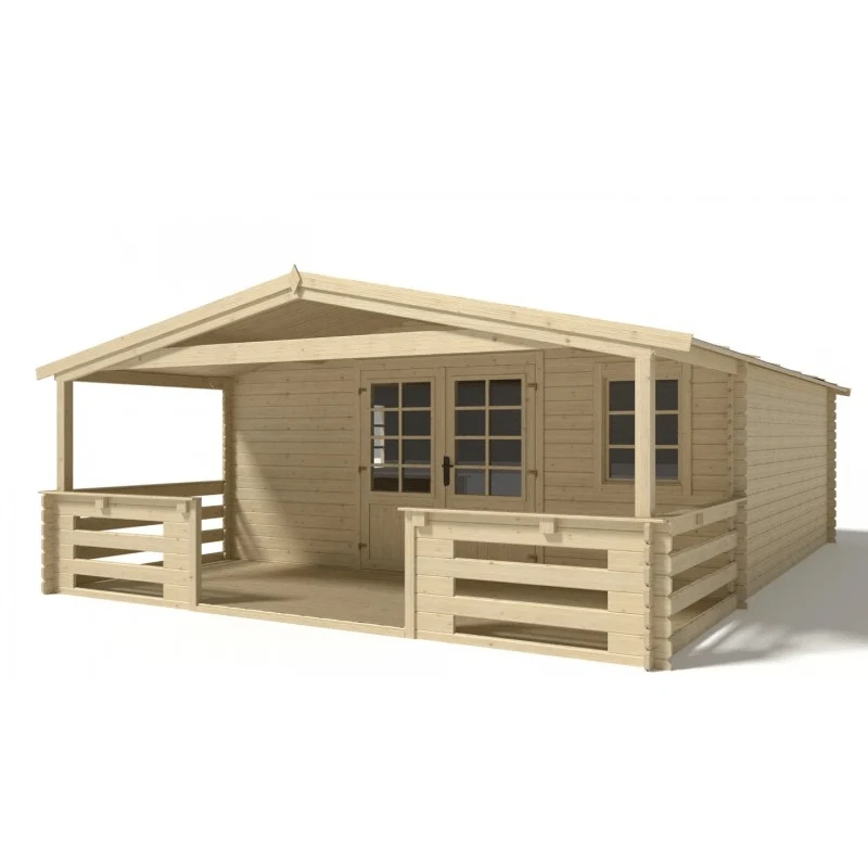 Abrigo de Jardim Kaunas com Opção Alpendre 500 x 500 cm