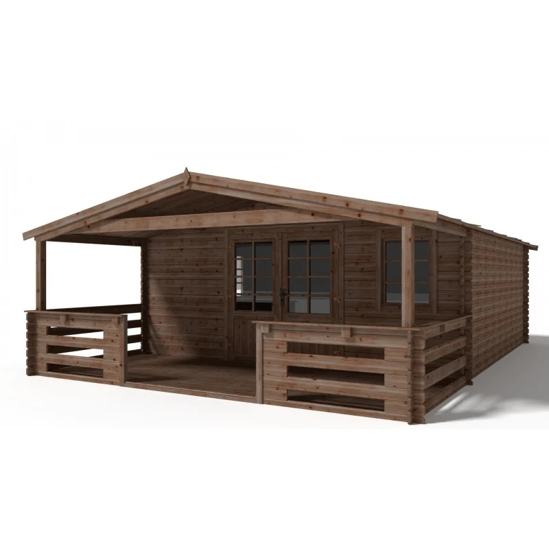 Abrigo de Jardim Kaunas com Opção Alpendre 500 x 500 cm