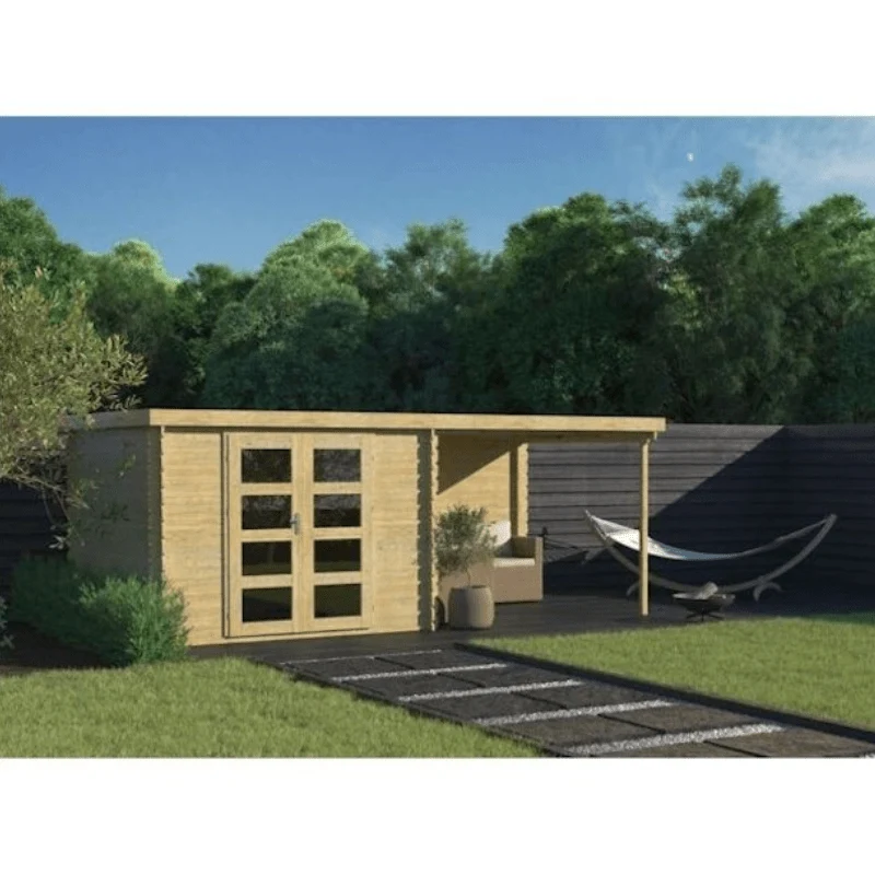 Casa de jardim 3x3+2,8 m