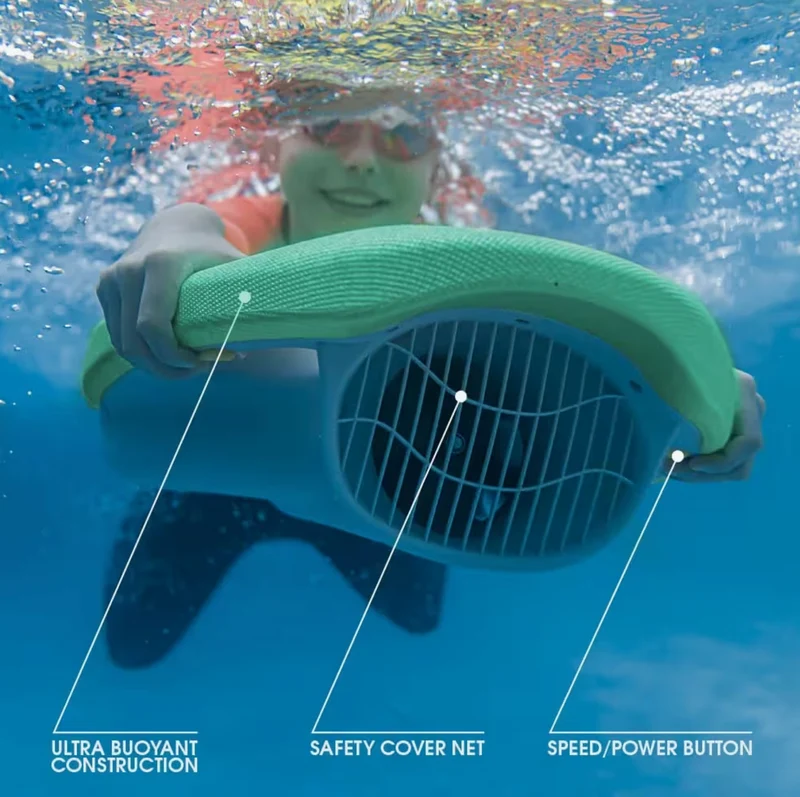 ASIWO MAKO Planche de natation électrique-Support flottant motorisé piscine et mer