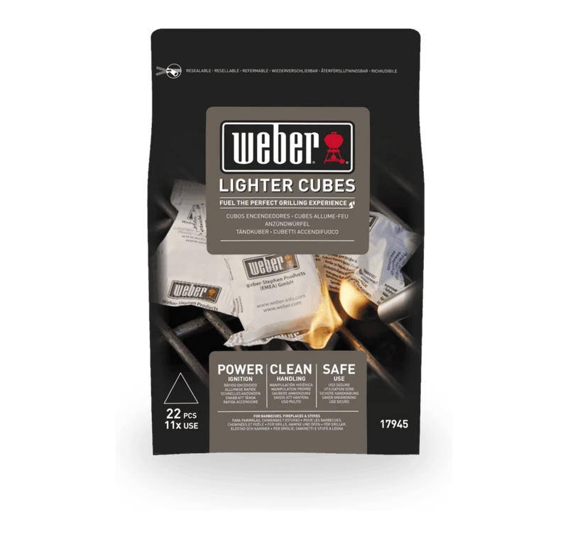 Acendalhas Weber Lighter Cubes 22 e 48 unidades