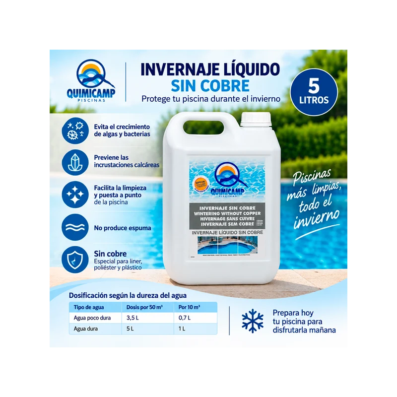 Invernador líquido sin cobre Quimicamp 207805 – 5 L