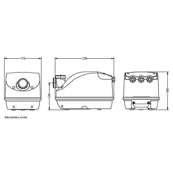 Soplante Génesis 1200 W para 12/16 jets G120-2NN-S