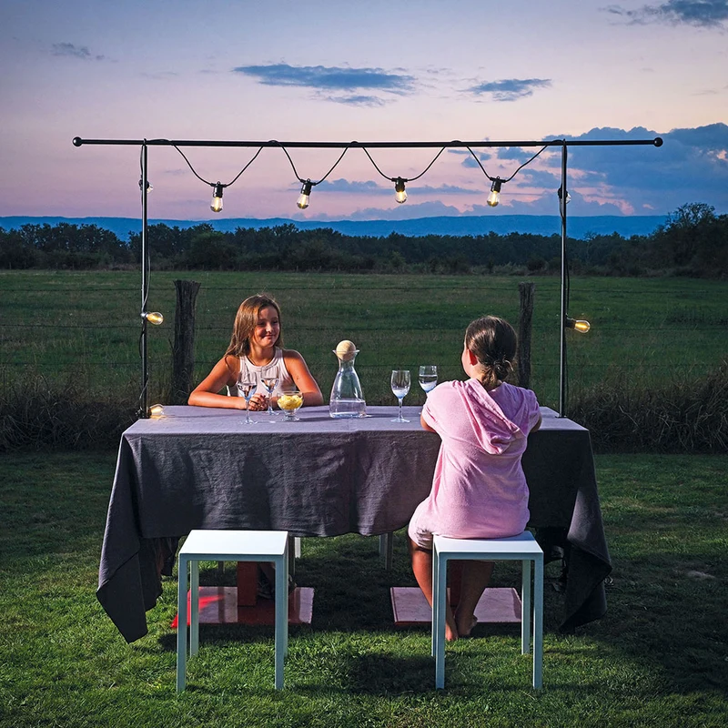 Barre de table décorative Guirlande Support