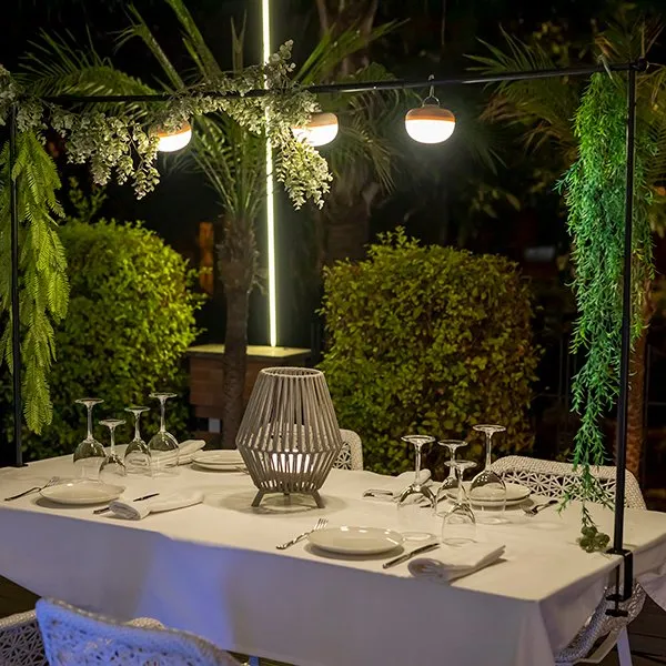 Barre de table décorative Guirlande Support