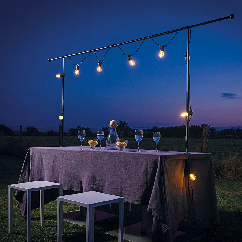 Barre de table décorative Guirlande Support