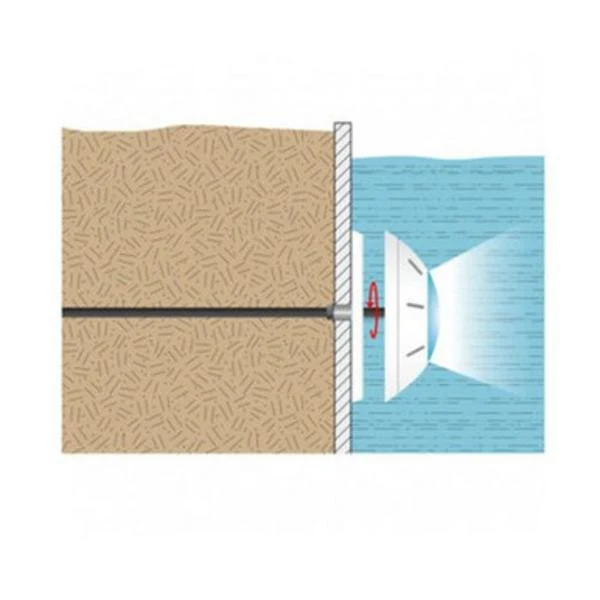 Projecteur LED piscine Stella - Couleurs RGBW - WPX 30 - 30W - installation sur support mural - CCEI