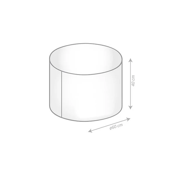 Pouf rond jardin Hello