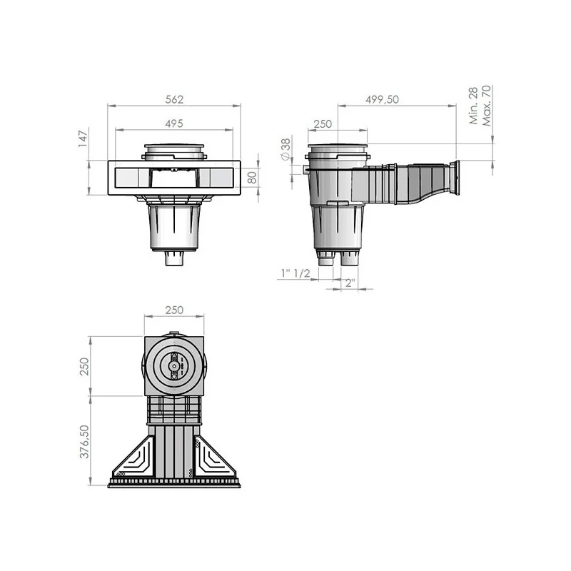 Skimmer AstralPool NORM 17,5 L para liner con insertos – 56176