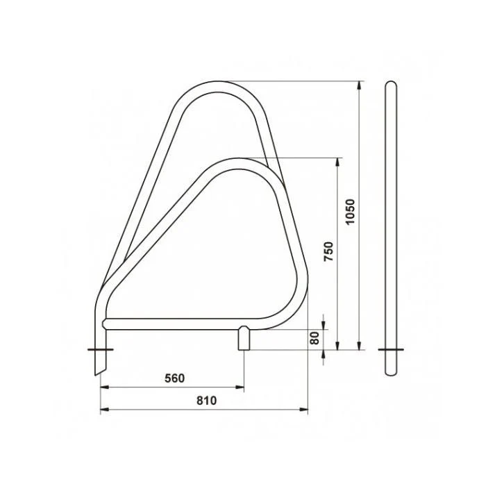 AstralPool Salida piscina inox modelo asimétrico