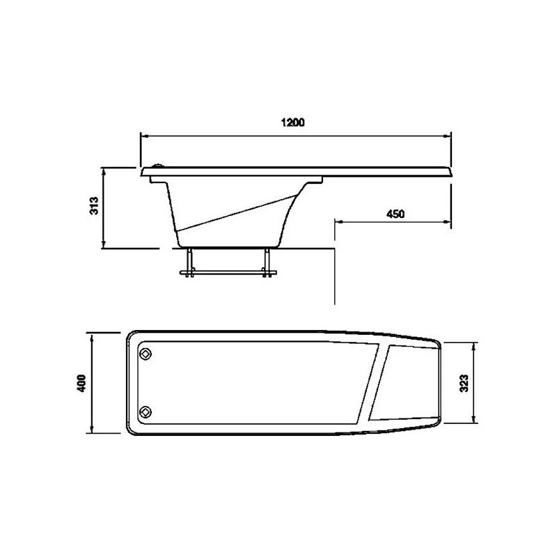 AstralPool Palanca saltos 1200 Dynamic para piscina
