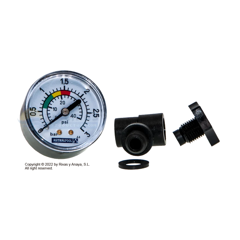 Manómetro completo AstralPool para filtros y válvulas – 440408040104