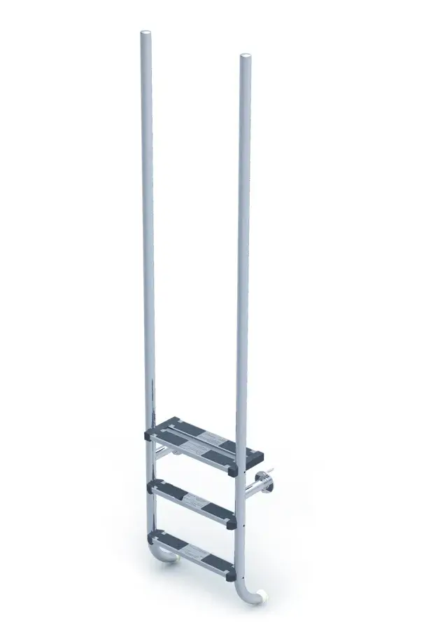 Astralpool Escalera inox madera Elegance para piscina