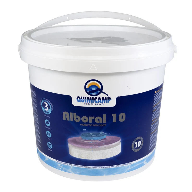 Alboral 10 SB Tabletas 250 g 5 kg – Cloro multifunción triple fase (Quimicamp)