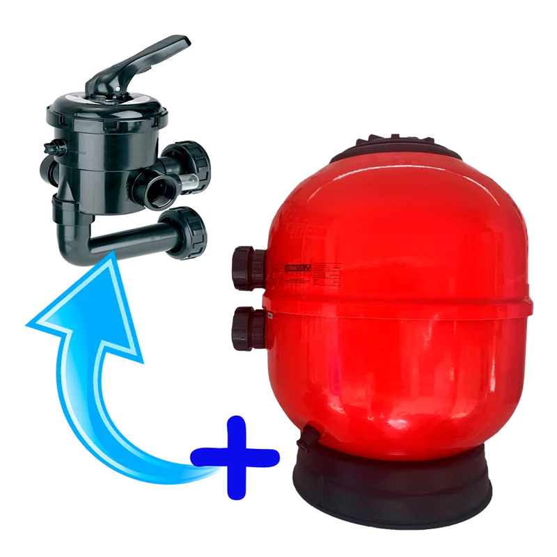 Filtro Astralpool Vesubio 600 con válvula selectora de bayoneta