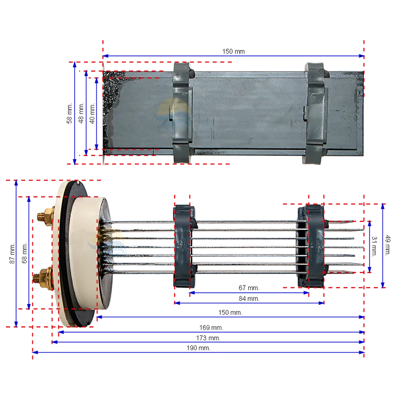 Electrodo Sel 55 - 7 Placas. Astralpool.