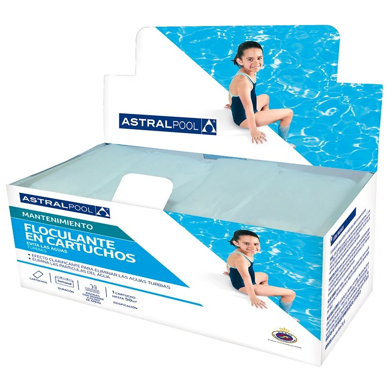 Floculante sólido en 8 saquitos de 125 gr Astralpool