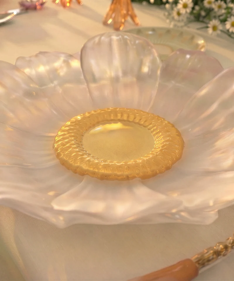 Or d'Abeille Fleur de présentation moyen modèle blanche