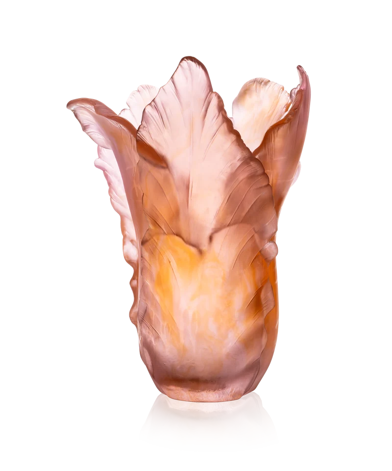 Tulipe Vase Magnum ambre rose 50ex