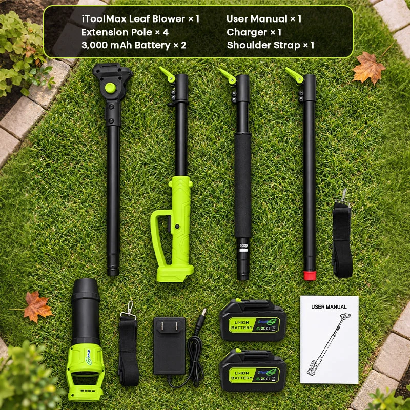 7.8 FT Cordless Leaf Blower for Gutter Cleaning from the Ground