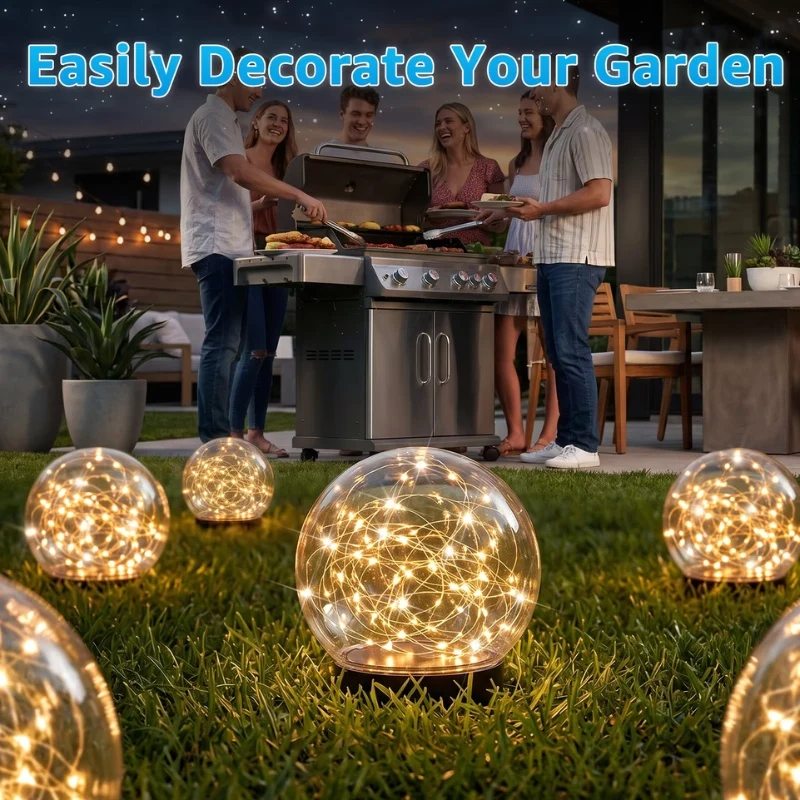 14-Inch Solar Floating Pool Lights with 6 Dynamic RGB Modes