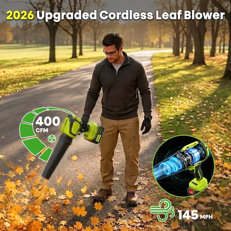 2-in-1 Cordless Leaf Blower Vacuum with 40,000 RPM Motor