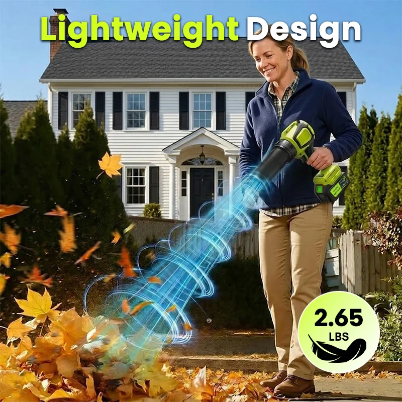 2-in-1 Cordless Leaf Blower Vacuum with 40,000 RPM Motor